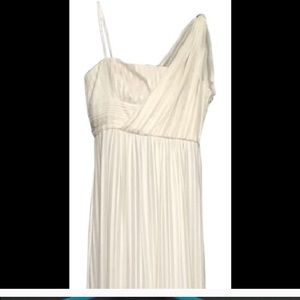BCBGMaxazria Grecian ivory formal dress